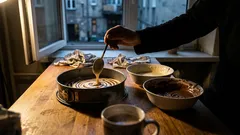 Sernik zebra bez cukru i bez mąki: kremowy fit deser z twarogu